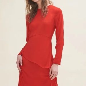Maje Tiered A-Line Dress